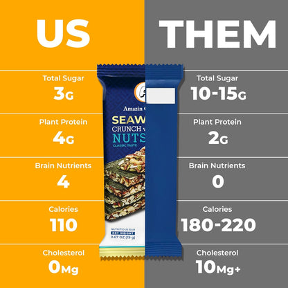 Amazin Choices Seaweed Crunch with Nuts Classic Taste, 10.7 oz., 16 ct.