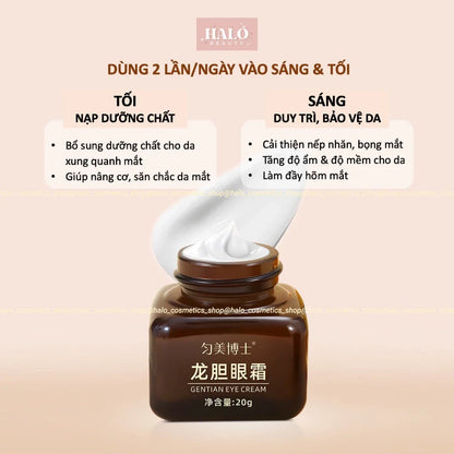 Eye cream to reduce puffiness, dark circles, and wrinkles.