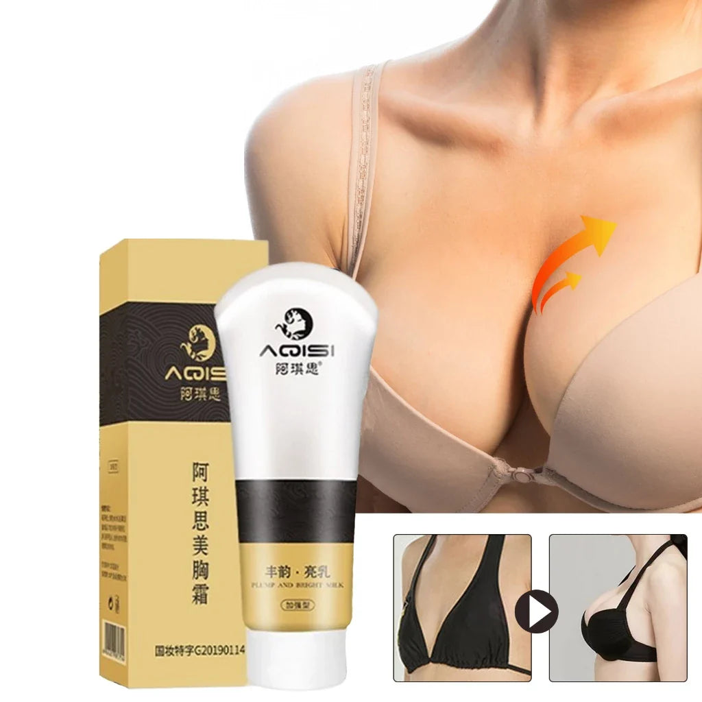 AQISI breast enlargement cream, massage to increase breast size, helps breasts become round, firm, and elastic.