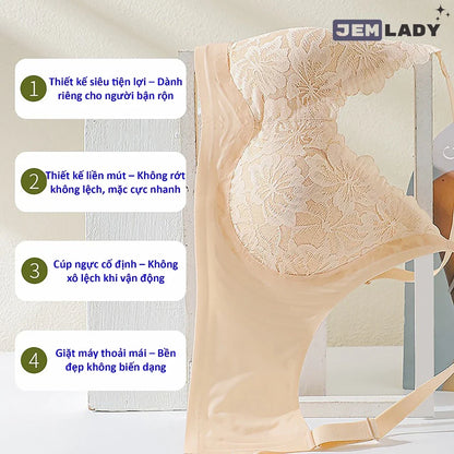 AL20 - Women's Lace Bra Sexy and Alluring Wireless