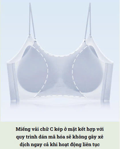 AL23 - Women's wireless bra, invisible, ultra-thin, breathable, ice silk material, push-up